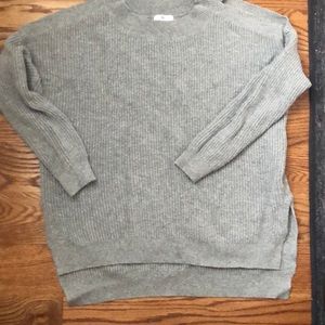 BP ribbed gray tunic sweater